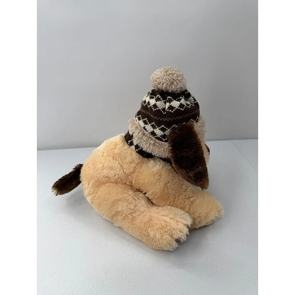 Hugfun St Jude Aiden Puppy Dog Plush Winter Hat Scarf 2017 Holiday Tan Brown 12